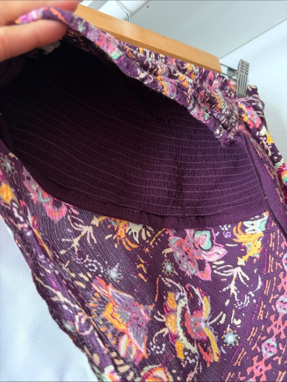 Free People Floral Paisley Strapless Bandana Top - Picture 4 of 4